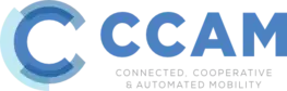 Quelle: CCAM Abbildung des CCAM Logos mit dem Textzusatz Connected, Cooperative & Automated Mobility