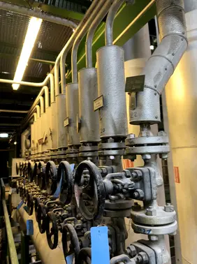 Innenraum der Muellverwertungsanlage