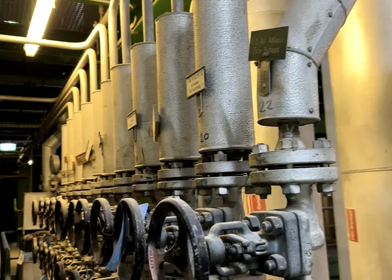 Innenraum der Muellverwertungsanlage