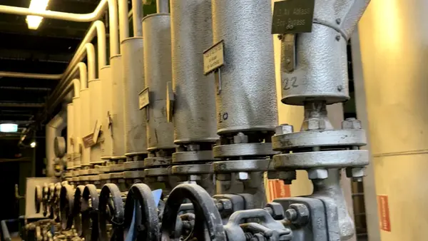 Innenraum der Muellverwertungsanlage