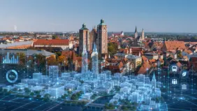 Der Digitale Zwilling macht städtische Entwicklungen sichtbar und eröffnet neue Perspektiven auf das Leben in Ingolstadt (Symbolbild: KI generiert).