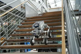 Roboter in Aktion: In der Aula der THI wurde Forschung unmittelbar erlebbar (Foto: THI).