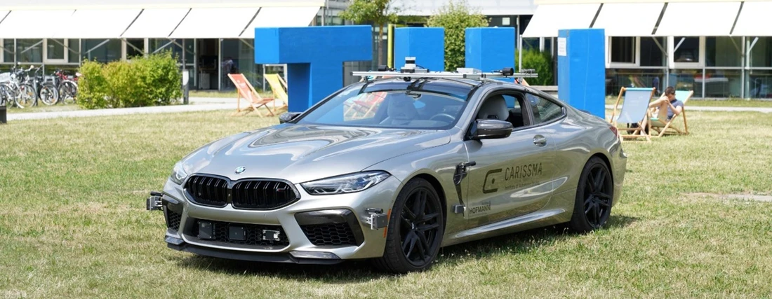 Source: THI Picture of a CARISSMA test vehicle on the campus lawn