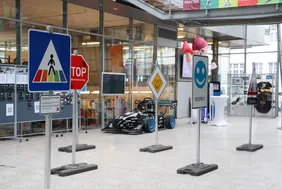 The "Traffic Signs of Justice" created an artistic approach to the topic (photo: THI).