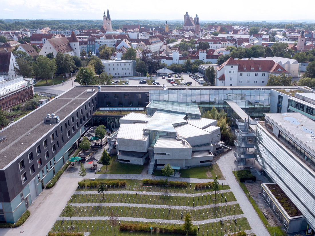 Aerial view of THI campus in Ingolstadt