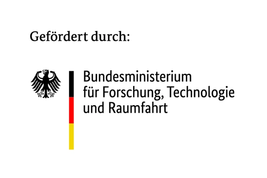 Quelle: Bundesministerium für Forschung, Technologie und Raumfahrt Abbildung des Logos des Bundesministerium für Forschung, Technologie und Raumfahrt mit dem Bundesadler auf der linken Seite, einem vertikalen Strich in schwarz, rot, gold und der Bezeichnung des Bundesministeriums rechts davon